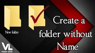 how to create folder without a name in windows 10 in hindi