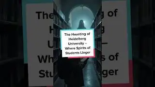 The Haunting of Heidelberg University &ndash; Where Spirits of Students Linger