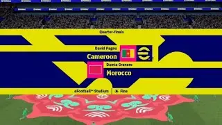 🇲🇦 Morocco  3  🆚️ Cameroon 0 🇨🇲 | 🏆 Africa Cup of Nation – Quarter-finals | 🎮 efootball Match