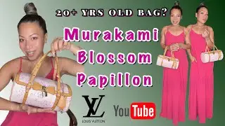 Купил винтажную сумку Murakami Blossom Papillon Louis Vuitton (распаковка, обзор, мод-шоты, код д...