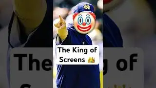 Notre Dame Screen Pass Completion vs Miami #notredamefootball #collegefootball #highlights #shorts