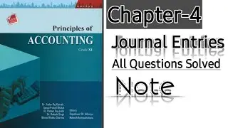 Journal entries|Class-11| All Exercise |
