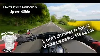 Harley Davidson Sport Glide Long Summer Ride Vogelsberg Hessen Exhaust Sound