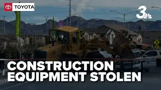 Construction equipment in police shooting stolen from private property