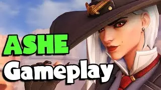 ASHE GAMEPLAY MONTAGE - Overwatch New Hero
