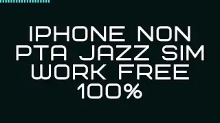 how to jazz sim work on non pta iphone@MianWaqasITChannel |NON PTA JAZZ Sim Work Trick || Non PTA