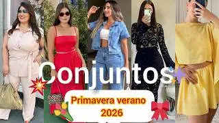 🔴MODA PRIMAVERA VERANO 2026 | conjuntos de dos piezas la nueva tendencia de moda | Ideas de outfits