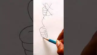 How To Draw Thumbs Up 👍 Sign #shorts #shortsfeed #youtubeshorts #art
