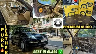 Ssangyong REXTON Luxury Modifications 🔥 Pure Leather Seats ✨ Premium Audio Setup 🔊✅| CAR MAN INDIA