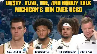 NCAA Tournament press conference: Michigan marches on! Dusty May & players on win over UC San Diego