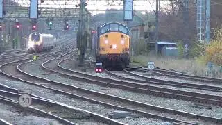 4S44 Daventry - Coatbridge. Preston Station Class 37's. #class37 #prestonstation #train