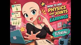 ⚙️MMD Tutorial - How to add physics and joints to earrings.