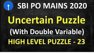 High Level Puzzles For Mains 2020 || Tricky Puzzle For PO Mains 2020