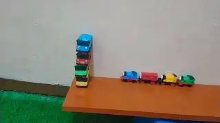 Tayo  the Little Bus, Robocar Poli police car, garbage truck, thomas train, Monster Car 03