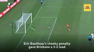 Brisbane Roar Eric Bautheac Scores Cheeky Penalty Against Adelaide United ⚽️