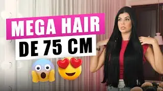 FINALIZANDO MEU CABELO COM MEGA HAIR DE 75cm! FICA PERFEITO!