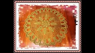 How to crochet easy doily   16 rounds