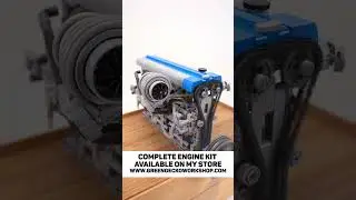 Air Powered Lego 2JZ GTE Engine! MK3 Inline 6 Cylinder Turbo Lego Pneumatic Engine - 2500RPM!