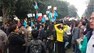 JNU students march from Mandi House to Jantar Mantar, Kanhaiya moves to SC for bail