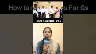 How to make notes For Gs | tnpsc