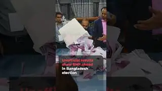 Unofficial results show BNP ahead in Bangladesh election | AJ #shorts