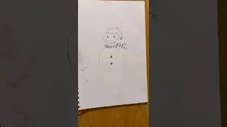 Day 6 - Snowman nose drawing challenge ☃️ #shorts #short #youtubeshorts