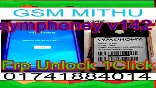 symphony v142 frp bypass 100% working