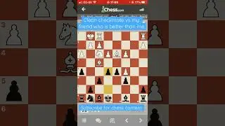 Clean checkmate leaves my friend is shock 😮 #chess