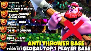 Anti Thrower Global Top 1 Player Base Link | Th18 Anti 2 Star Legend Base