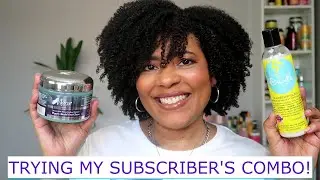ПОПРОБУЙТЕ КОМБО МОЕГО ПОДПИСЧИКА | Несмываемая краска Curls Blueberry Bliss и глазурь Mane Choice Pearly Braid Out Glaze
