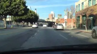 Car falling from sky in Downtown Los Angeles!