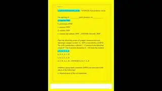 BIO 203 Purdue Exam 3 Newest 2025 Complete All 100 Questions And Correct Detailed Answers Verified A