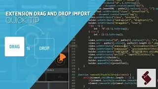 Adobe Extension QuickTip - Extension Drag and Drop Import