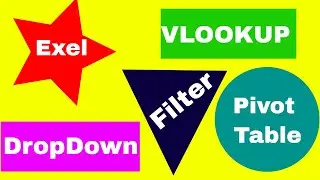 Excel Basics formula and functions in Hindi | Pivot Table | Vlookup | Dropdown