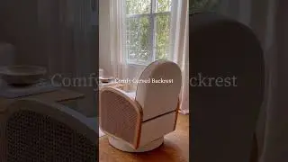 Hulala Home | Karen Rattan Swivel Chair With 360-Degree Swivel