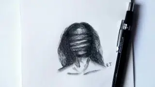 رسم سهل |رسم تعبيري سهل جدا من سلسلة الرسوم التعبيرية 💔
