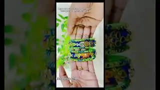✨ Transform your style with vibrant hand-painted bangles 🎨Unique designs, endless charm!#Handmade