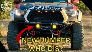 Обновление передней части Toyota Tacoma 2017 года! Новый изготовленный бампер + установка противотуманных фар Novsight.