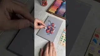 Черри в стакане / cherry tomatoes in a glass #oilpastel #oilpasteldrawing #маслянаяпастель