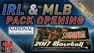 IRL & MLB PACK OPENING! MLB THE SHOW 17 PACK OPENNG