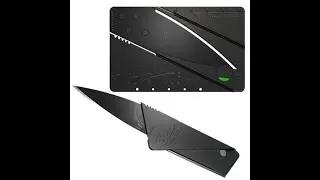 Unboxing : Credit Card Micro Survival Knife  (Black)