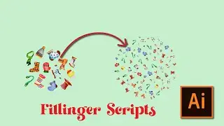 Fill any object with shapes by using Fillinger script in adobe illustrator/ adobe illustrator Hack