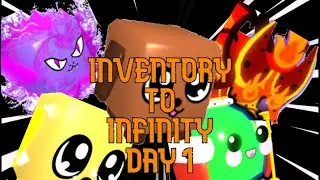 BGS| Doggy To Infinity ( day 1) | Lucky pyramidium | Bubble Gum Simulator