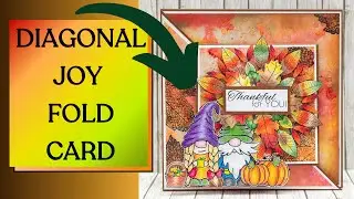 FREE DESIGNS and GIVEAWAY Diagonal Joy Fold Card #cardmakingdaychallenge2023