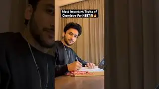 Most Important Topics of Chemistry For NEET😱🔥#neet2025 #neetexam #neet #chemistry #neetmotivation