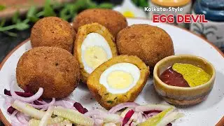 Egg Devil | Bengali Street Food Snack | Crispy Egg Chop Recipe | Indian Street Food