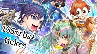 FEH | Fire Emblem Heroes | NEW HEROES & MYTHIC HEI&Otilde;R | 135Orbs+4 tickets !!😼😻
