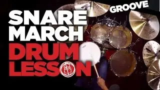 Marching Snare Groove! [180 DRUM LESSON CLIP]