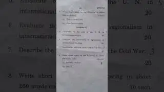 BPSC134 Introduction to International Relations June 2022 question paper
