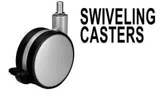 Heavy Duty Twin Wheel Furniture Caster | Non-Marring Nylon